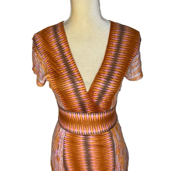 NWT Plenty by Tracy Reece Linen Dress Anthropologie V Neck Cap Sleeve Bohemian 4 - Picture 2 of 14